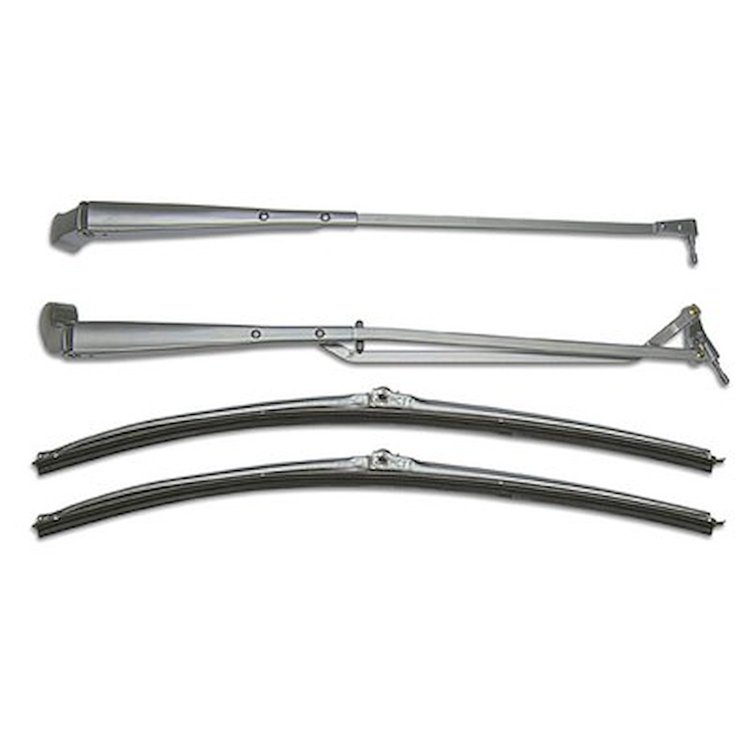 GMK4021242702K Brushed Stainless Steel Windshield Wiper Arm & Blade Kit for 1970-1981 Chevrolet Camaro