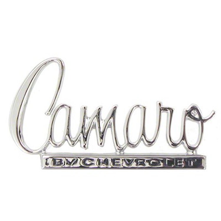 GMK4021702701 'Camaro By Chevrolet' Trunk Lid Emblem for 1970 Chevrolet Camaro