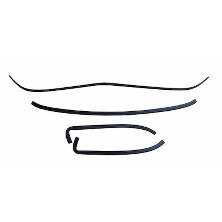 GMK402171578S Black Anodized Rear Window Reveal Molding Set for 1978-1981 Chevrolet Camaro
