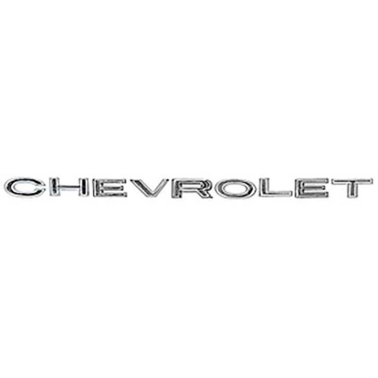 GMK403021565S "C-H-E-V-R-O-L-E-T" Hood Letter Set for 1965 Chevrolet Chevelle