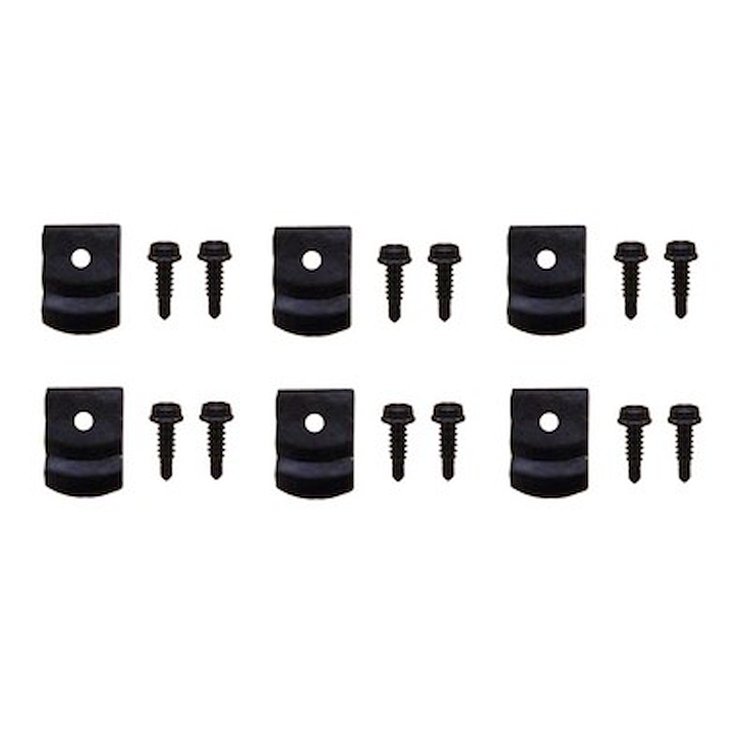 GMK4030476641AS 3-Clips & 6-Screws Rocker Panel Molding Hardware Set for 1964-1972 Chevrolet Chevelle