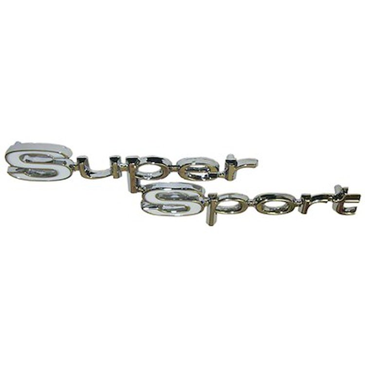 GMK4031615672P Pair Quarter Panel Emblem 'Super Sport' for 1967 Ss-396 Chevrolet Chevelle