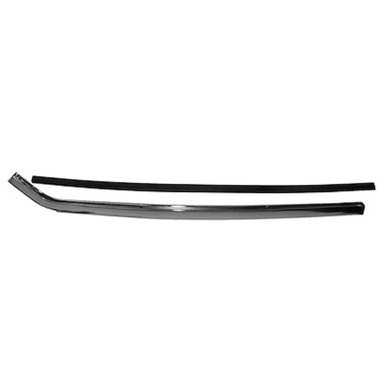 GMK403166566L Left/Driver Side Quarter Window Sash Chrome for 1966-1967 Chevrolet Chevelle Hardtop Or Convertible
