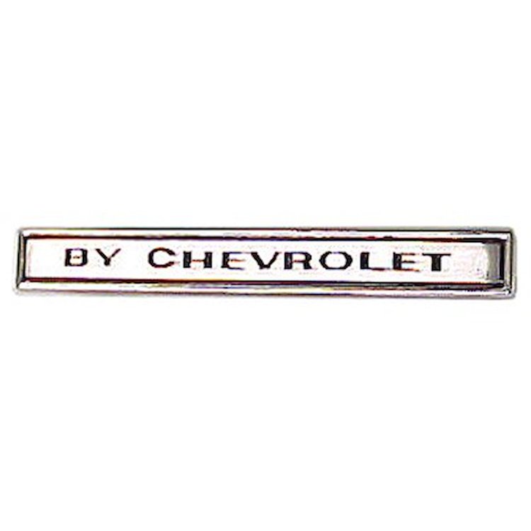 GMK403203169 Header Panel Emblem 69 Chevelle 'By Chevrolet'