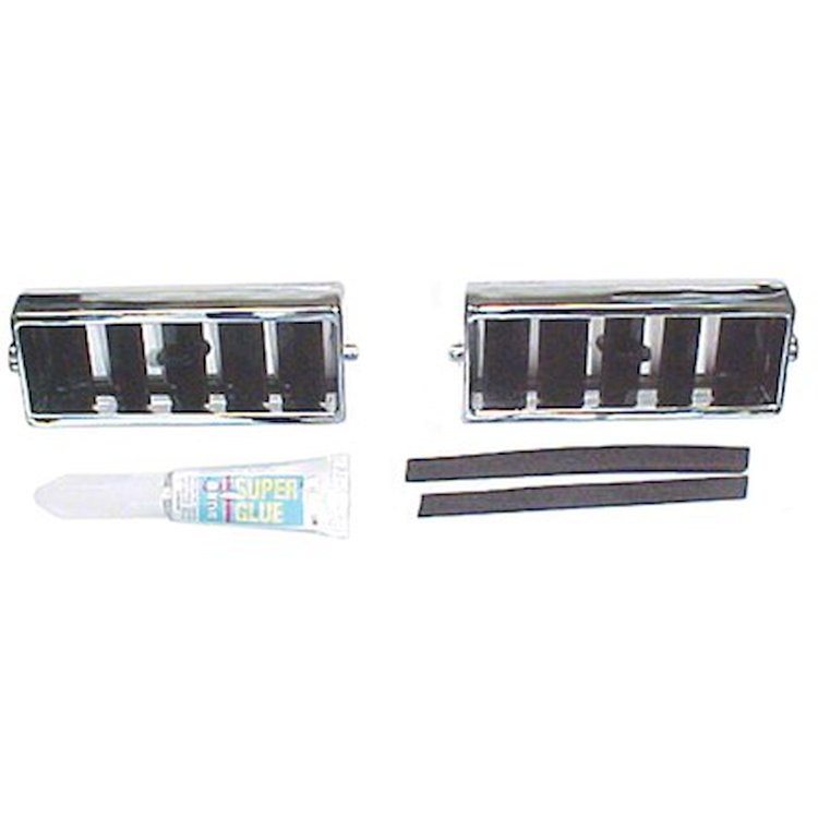 GMK4032523696S Center Air Deflector Rebuild Kit 1969-1972 All Chevrolet Cars & X-Body With A/C 3-Pcs Without Felts