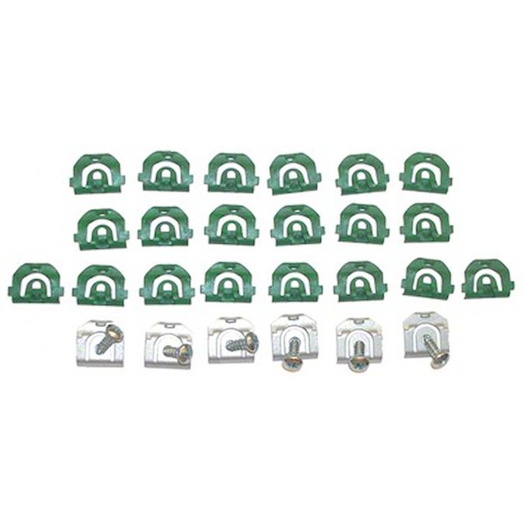 GMK4032525684S Front Windshield Reveal Molding Clip Set for 1968-1972 Buick, Chevrolet, GMC, Oldsmobile, Pontiac Models