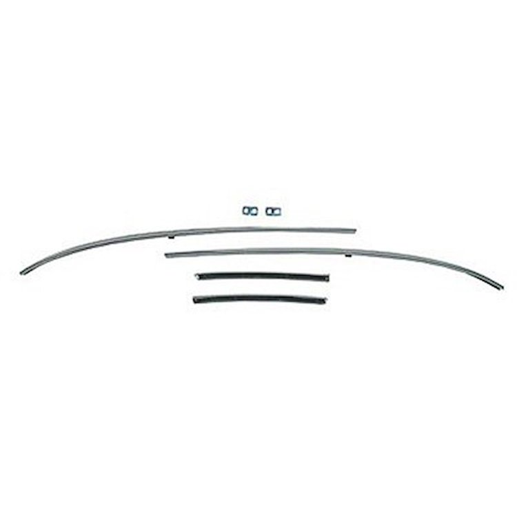 GMK4032537681S Stainless Steel Roof Rail Weatherstrip Channel Set for 1968 Chevrolet Chevelle
