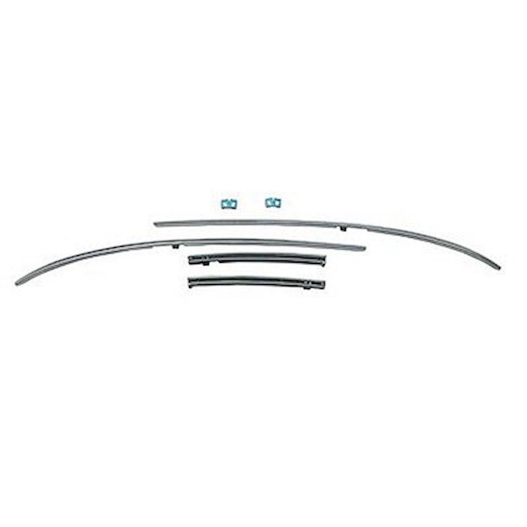 GMK4032537691S Stainless Steel Roof Rail Weatherstrip Channel Set for 1969 Chevrolet Chevelle