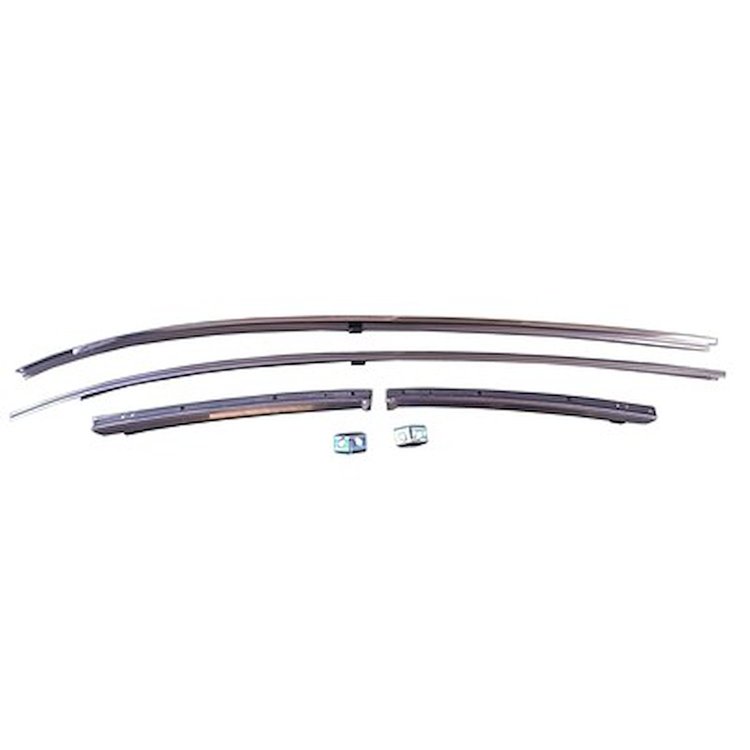 GMK4033537701S Stainless Steel Roof Rail Weatherstrip Channel Set for 1970-1972 Chevrolet Malibu