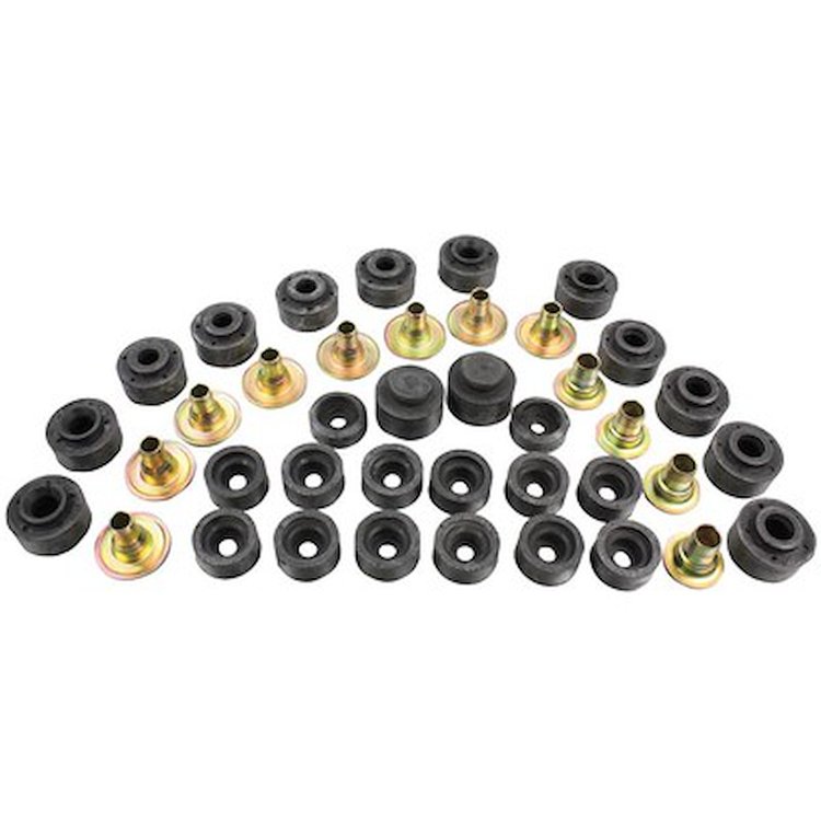 GMK403439273S 28 Pieces Body Mount Bushing Set Fits Select 1973-1977 Buick, Chevy, Oldsmobile, Pontiac Models