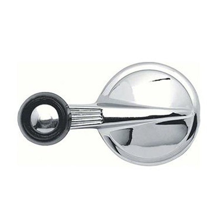 GMK4040419532 Black Knob With Chrome Insert Vent Window Crank Handle for 1953-1960 Chevrolet