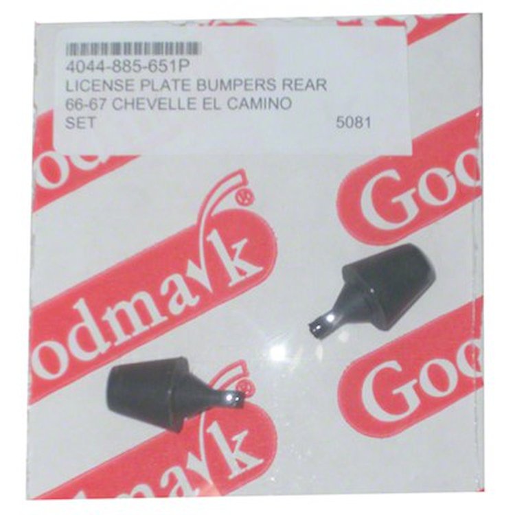 GMK4044885651P Rear License Plate Bracket Bumpers for 1966-1967 Chevrolet Chevelle