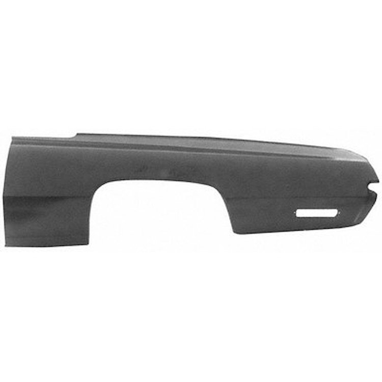 GMK404760071L Left/Driver Side Quarter Panel Skin for 1971-1972 Chevy, Biscayne, 1971-1973 Chevy Impala [2-Door, Hard Top]