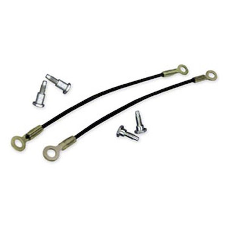 GMK4082825683S Tail Gate Cable Kit 68-77 El Camino, Sprint Cables Bolts & Spring