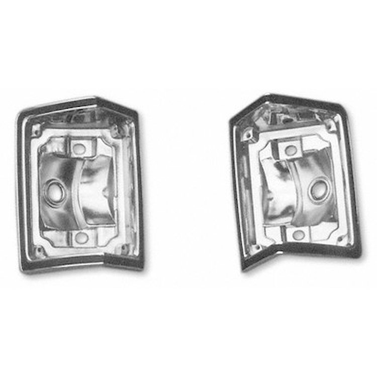 GMK4082840681P Left/Driver Side/Right/Passenger Side Pair Tail Lamp Bezel for 1968-1969 Chevrolet Chevelle Wagon