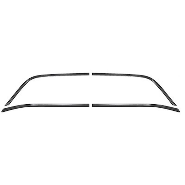 GMK4085715781S Black Rear Window Reveal Molding Set for 1978-1987 Chevrolet El Camino