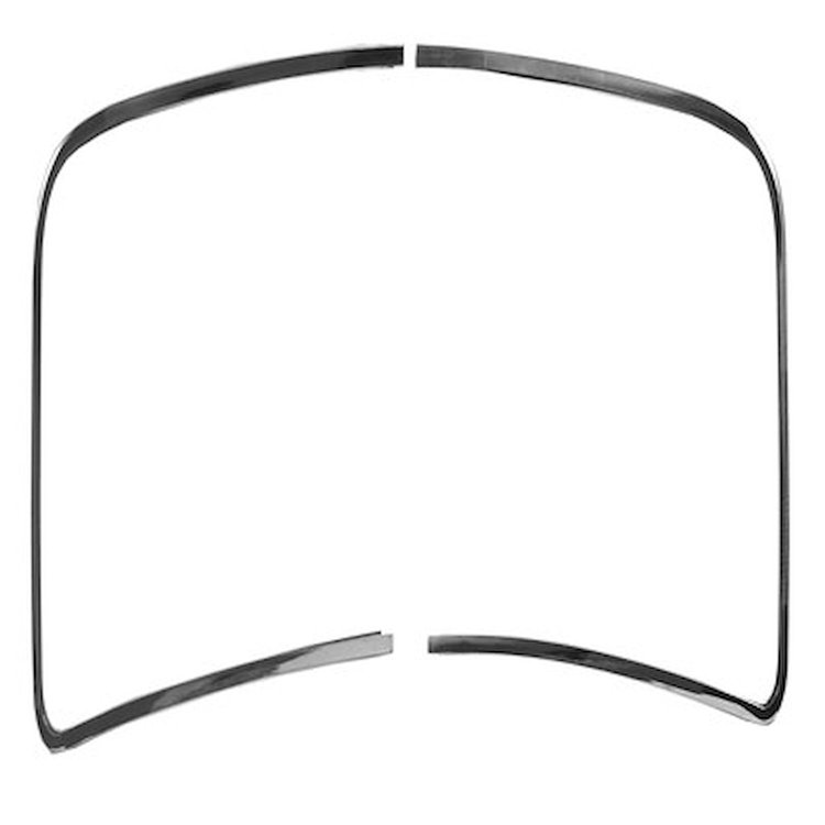 GMK414052547P Pair Windshield Reveal Molding for 1947-1953 1st Series Truck Stainless Steel