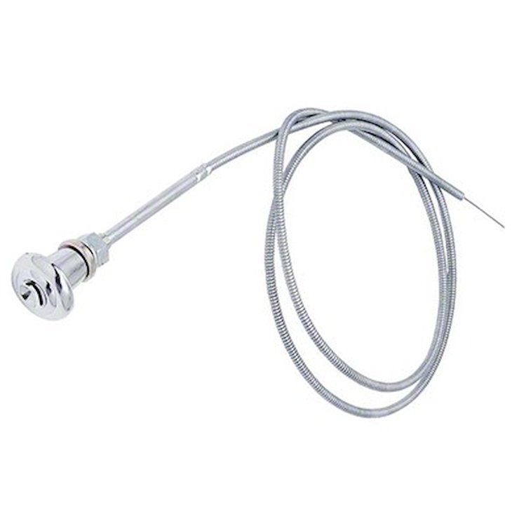 GMK4141523557 With Chrome Knob Throttle Cable for 1947- Long