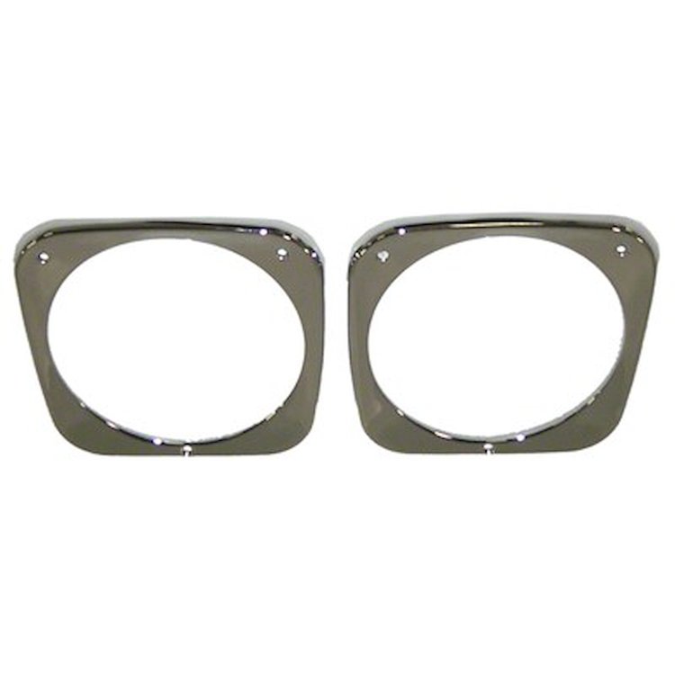 GMK4142060642P Left/Driver Side/Right/Passenger Side Pair Headlamp Bezel for 1964-1966 Chevrolet C/K Truck