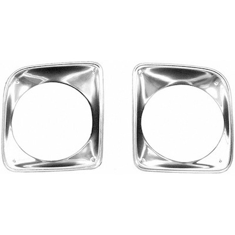 GMK414306067P Left/Driver Side/Right/Passenger Side Pair Headlamp Bezel for 1967-1968 Chevrolet C/K Truck