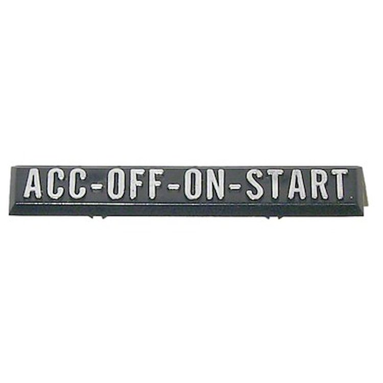 GMK4143523691 Ignition Plate 1969-1972 C/K Truck 'Acc-Off-On-Start'