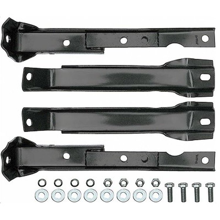 GMK4143807671S Rear Bumper Bracket Set for 1967-1972 Chevrolet & GMC Swb 4WD Truck Only
