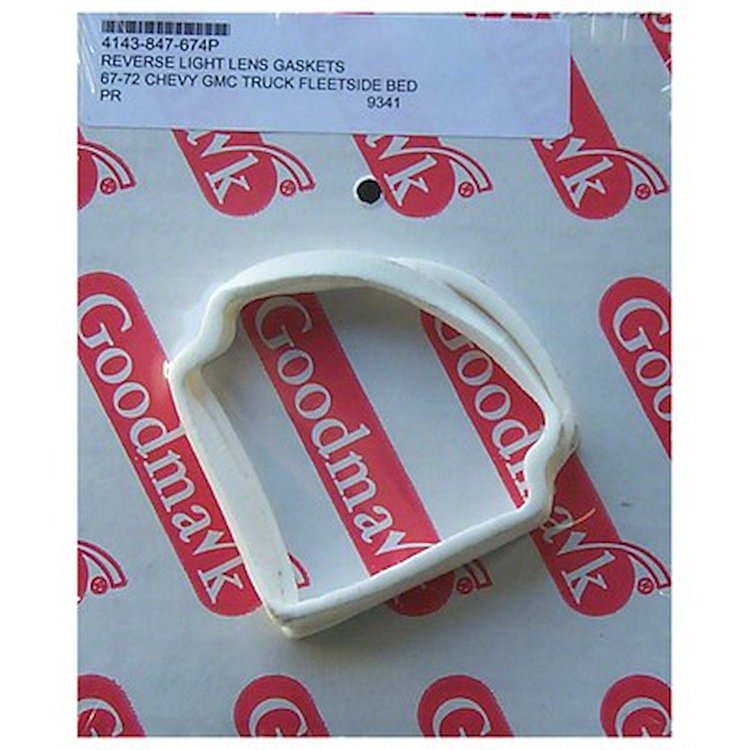 GMK4143847674P Back-Up Lamp Lens Gaskets for 1967-1972 Fleetside/Wideside Truck Blazer [Left/Right]