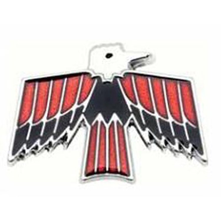 GMK4320855672 Bird Fuel Door Emblem for 1967 Firebird With Finger Lift Fuel Door