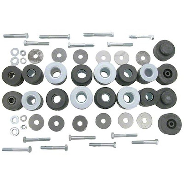 GMK4332990682S With Hardware 1968-1972 Pontiac Gm A-Body Convertible Body Bushing Set