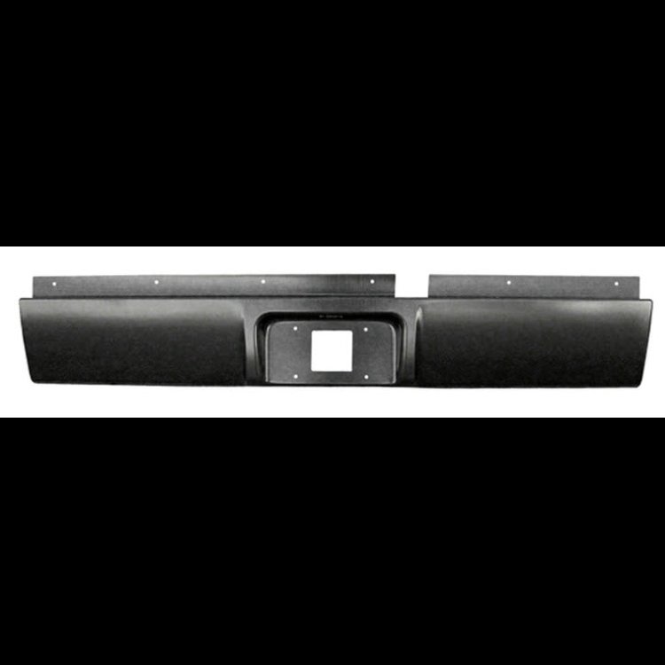 18-Gauge Steel Rear Roll Pan with Tag Light for 2002-2007 Dodge Ram 1500 Fleetside, 2004-2007 Ram 2500 and 3500 Fleetside