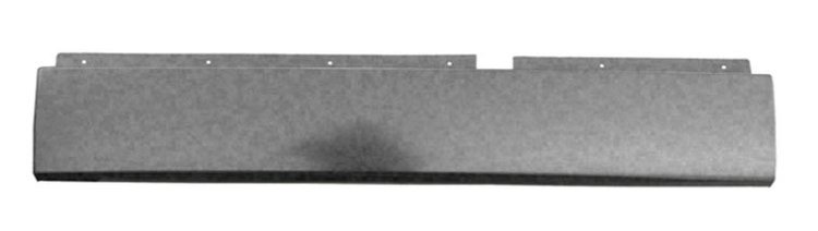 18-Gauge Steel Smooth Rear Roll Pan for 2002-2008 Dodge Ram 1500, Ram 2500, and Ram 3500 Fleetside Non-Dually Trucks