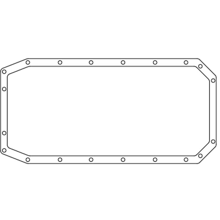 RODECK D/E BILLET BLK OIL PAN GASKET