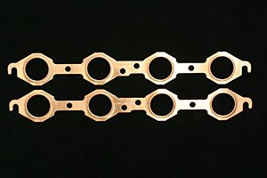 Pro Copper Exhaust Gaskets LS1 with 1.5" to 1.625" round ports or stock manifold