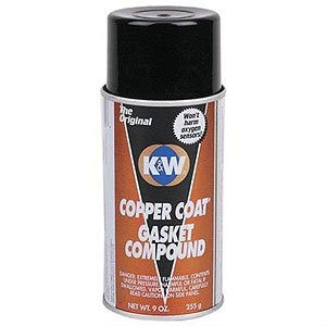 K & W Copper Coat Gasket Sealer Aerosol Spray, 9 Oz.
