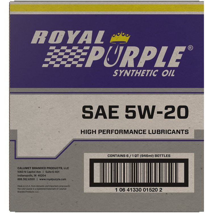 Synthetic Motor Oil 5W-20 6 Quarts