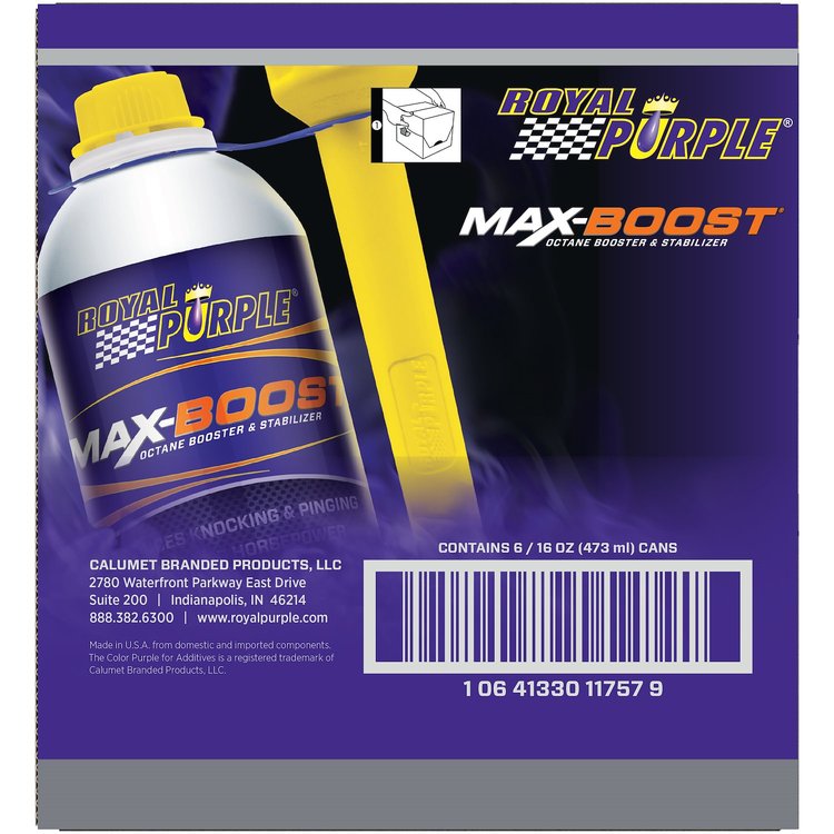 Max-Boost Octane Booster & Stabilizer (6) 16oz Bottles