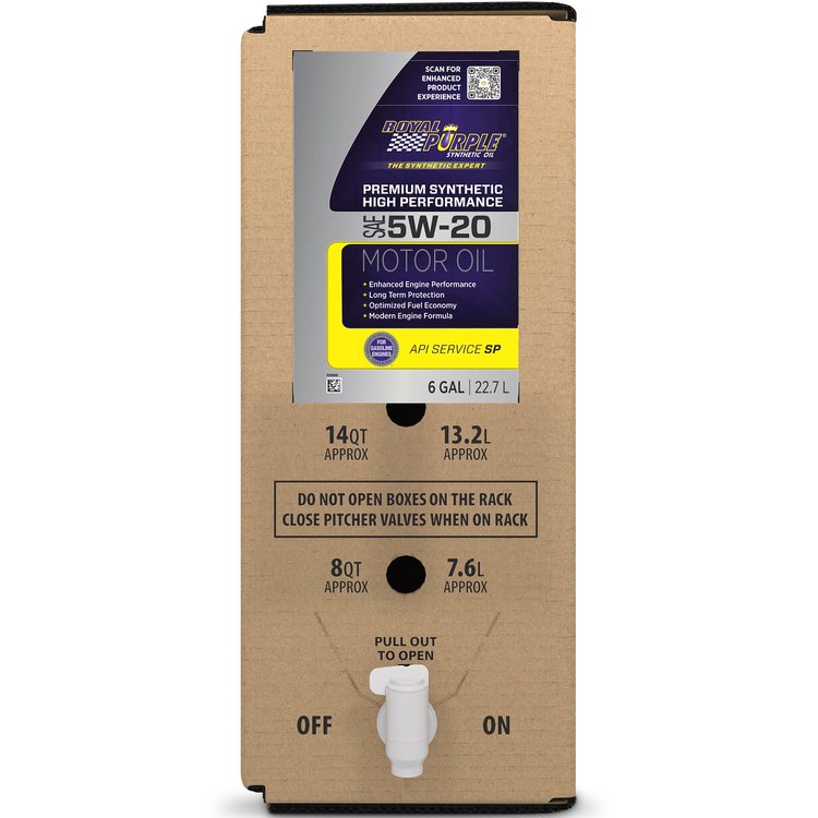Synthetic Motor Oil 5W-20 6 Gallon Ecobox