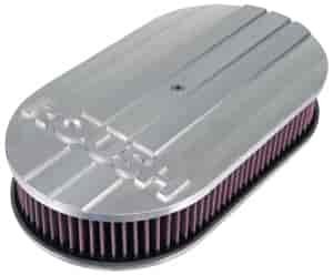 Oval Air Cleaner - Ceramic Coated 2.5" Element Height