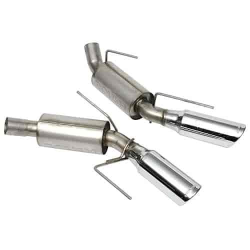 Axle-Back Exhaust with Dual Round Tips 2005-09 Mustang GT