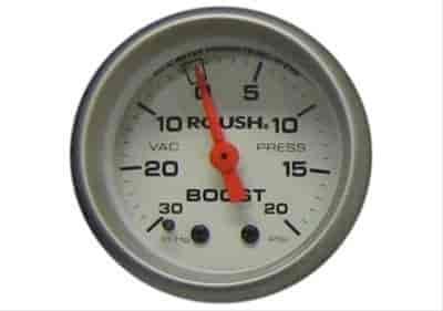 Vacuum / Boost Gauge 2 1/16 Mechanical White Face
