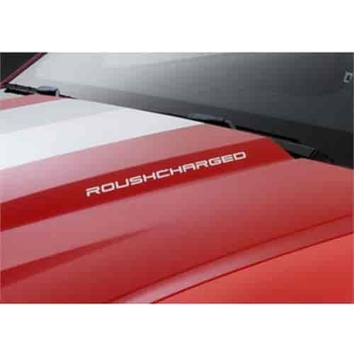 "Roushcharged" Hood decal for 2010-2012 Ford Mustang
