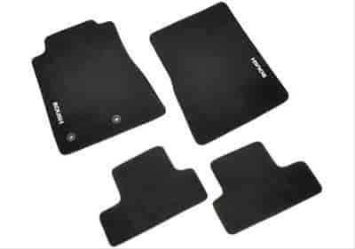Floor Mat Set Front and Rear Black