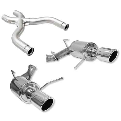 Axle-Back Exhaust & X-Pipe Kit 2011-14 Mustang 5.0L V8 Includes: