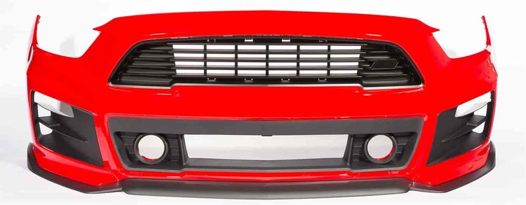 2015+ Mustang Complete ROUSH Front Fascia Kit - Race Red PQ