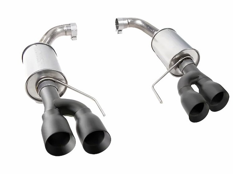 422097-BLK Axle-Back Exhaust System Fits Select Ford Mustang GT 5.0L [Black-Tips]