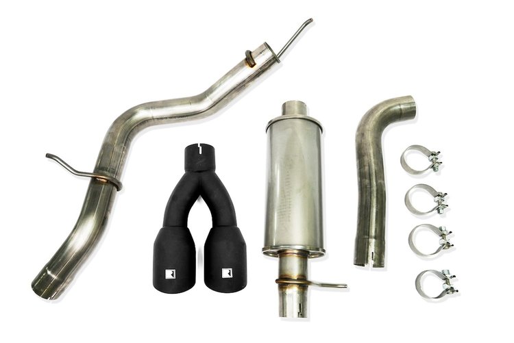 422179-BLK Cat-Back Exhaust System for 2019-2023 Ford Ranger 2.3L [Side-Exit, Black Tips]