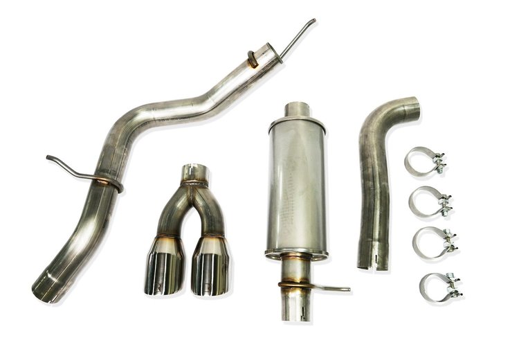 422179 Cat-Back Exhaust System for 2019-2023 Ford Ranger 2.3L [Side-Exit, Polished Tips]