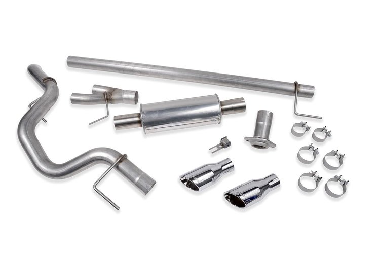 422266 Cat-Back Exhaust System Fits Select Ford F-150 5.0L [Side-Exit, Polished Tips]
