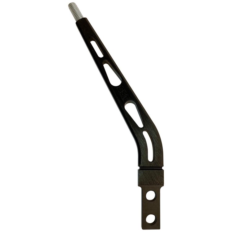 8" Layback Shifter Stick Billet Aluminum Black Anodized Finish