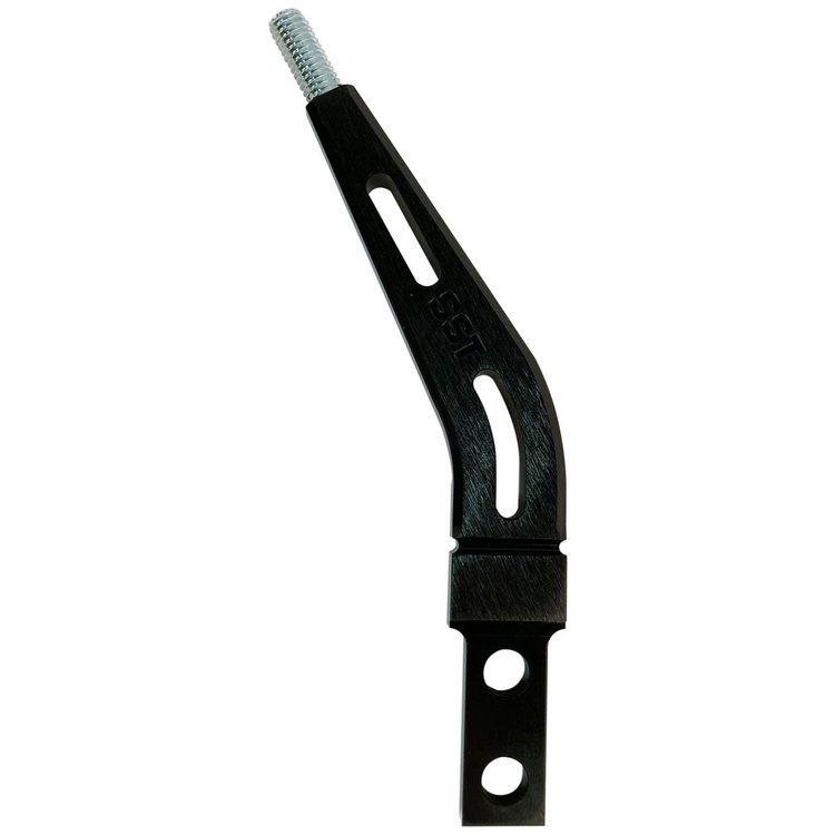 6" Layback Shifter Stick Billet Aluminum Black Anodized Finish